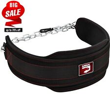 MRK Dip & Pull Up Weight Belt With Chain Gym Fitness back Support Dips/Ups