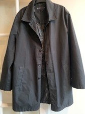 MEN BLACK RAIN OVERCOAT BY