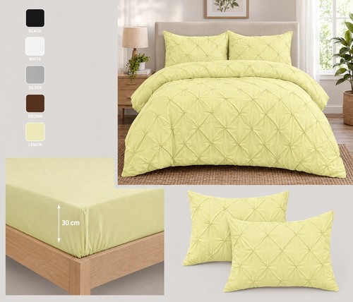 Pintuck duvet cover set - duvet,