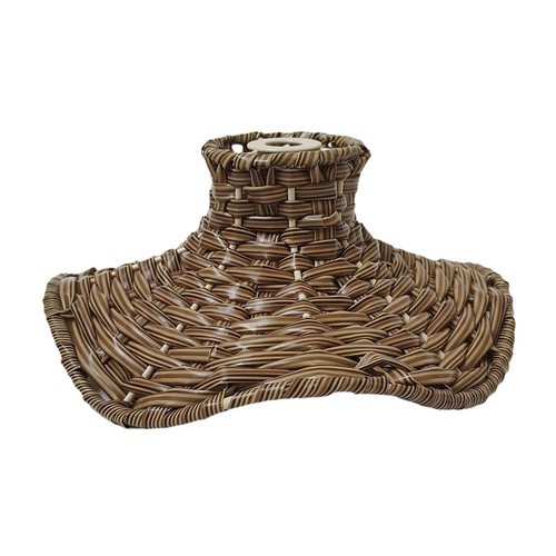 Hanging rattan lampshade - hanging,