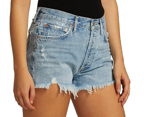Agolde parker cut off denim - off,