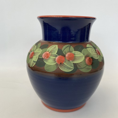Jersey pottery vase - vase, dark