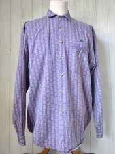 Vintage Lowe Alpine Purple / Yellow Shirt UK Large Oversized Cotton Retro