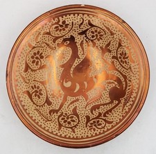 HISPANO MORESQUE LUSTRE GLAZE POTTERY DISH 19TH / 20TH CENTURY