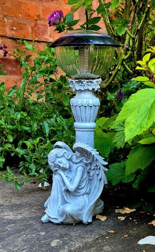 Garden ornament solar fairy - ornament,