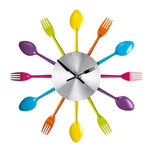 Multi coloured cutlery - multi-coloured, wall