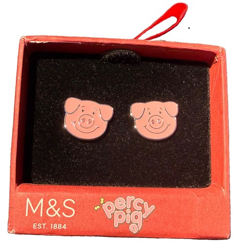 New percy pig cufflinks - m&s,