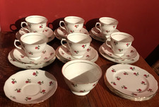 Colclough ditsy rose set 6 - colclough,