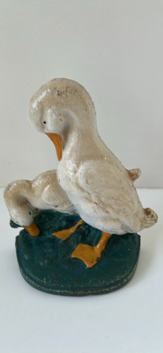 Vintage cast iron duck - cast,