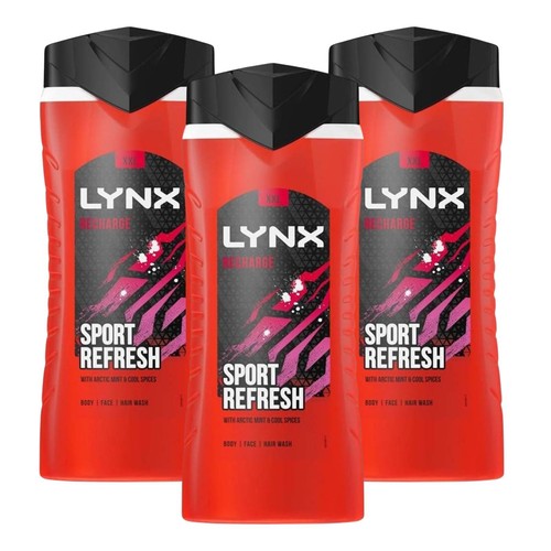 Lynx recharge shower - gel, 3