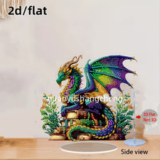 Diamond art dragon standing - diamond,