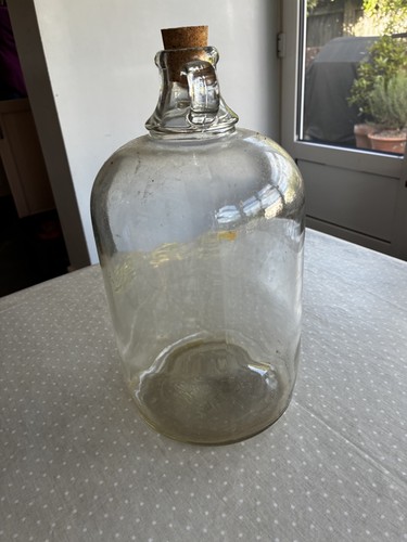 Gal clear glass demijohn - gal,