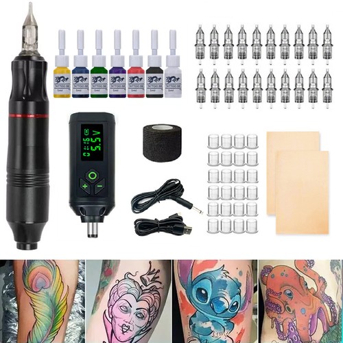 Tattoo gun kit pen with - tattoo, 20pcs