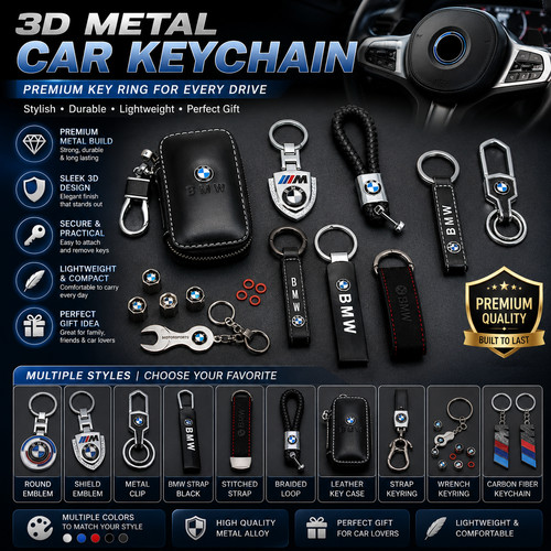 Metal car keychain premium - car,