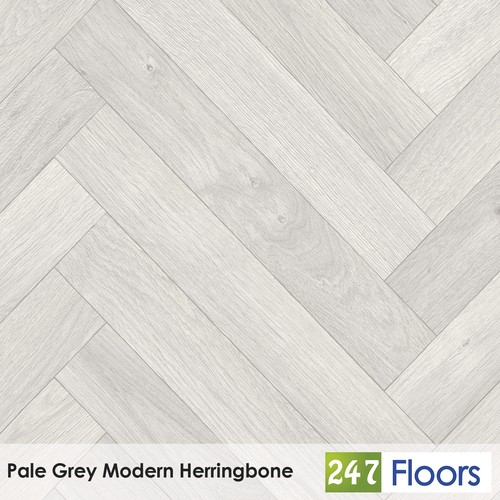 Pale grey modern - modern, herringbone
