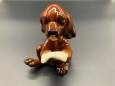 Three Vintage Western Germany Animal Figurines incl. one Nymphenburg style fawn