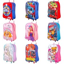 Girls & Boys Trolley Bag Kids Basic Travel With Wheels Suitcase Cabin Bag