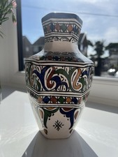 Hand-Painted Ceramic Vase –