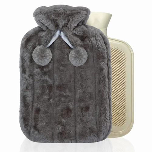 Hot water bottle cover luxury - water,