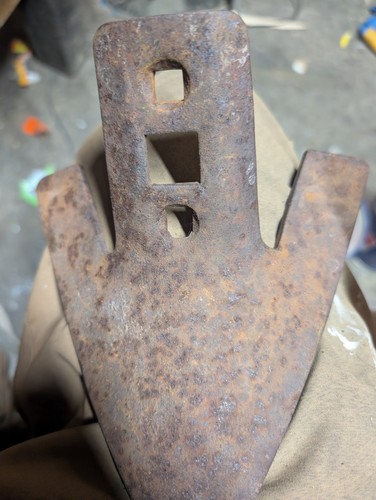 Primitive antique plow cutter - antique,