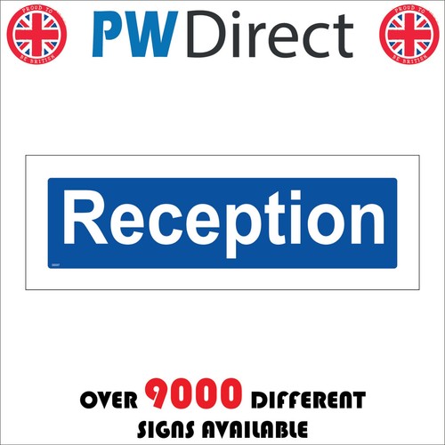 Sign reception door plaque - sign,
