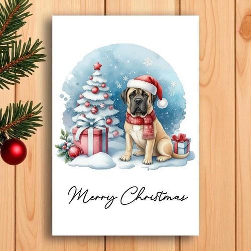 English mastiff christmas - english,