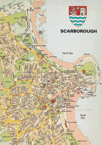 Scarborough illustrated map - scarborough,