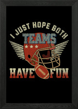 Both Football Teams Fun Framed