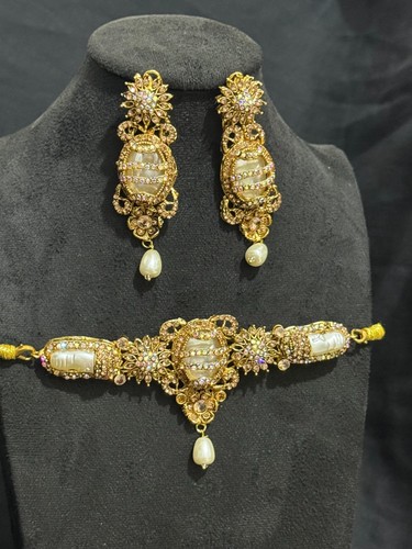 Turkish green cream pearl - green/cream,