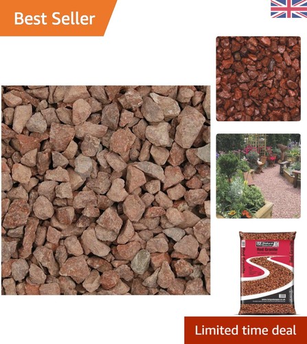 20kg red granite pebble - 20kg,