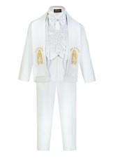 BOYS SLIM WHITE TAIL TUXEDO
