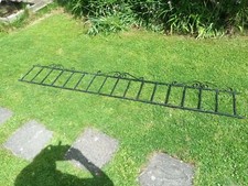 Wrought iron cast iron fence panel vintage antique over 2.5m long