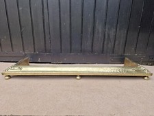 Decorative Brass Fire Fender British Patent No 6209/ 1910 Original Condition