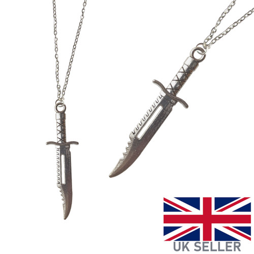 Army hunting knife necklace - hunting,