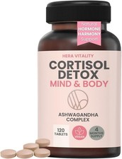 Cortisol Detox, Mind and Body Cortisol Reducing Supplement 1000mg Ashwagandha