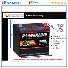 Car Battery 005L Powerline