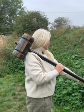 Unusual vintage strongman / Marquee mallet / giant construction Hammer