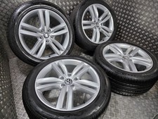 Genuine OEM Volkswagen Touareg 20" Pikes Peak Alloy Wheels + Tyres 5x130 Q7 RARE
