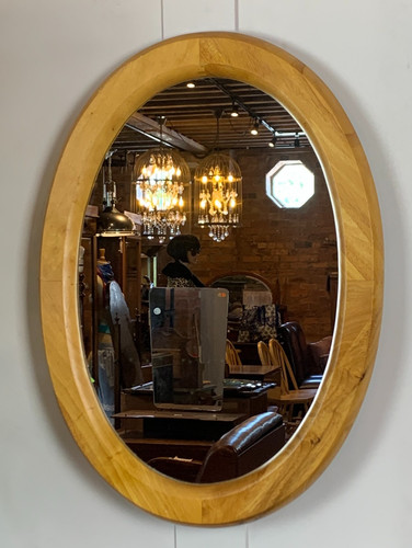 Vintage simple oval pine - vintage,