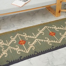 Kilim Dhurrie Wool Jute Rug