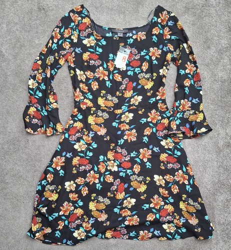 Primark floral black skater - primark, on