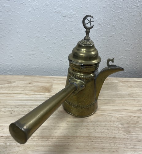 Vintage brass dallah arabic - vintage,