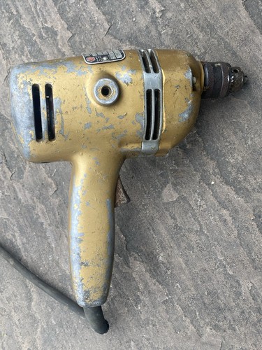Vintage original drill - vintage, drill,black