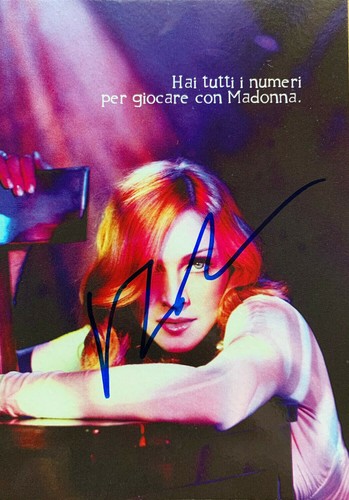 Madonna autographed postcard - autographed,