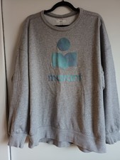 Isabel Marant Etoile Oversized Sweatshirt Grey Blue 40 UK 12-16