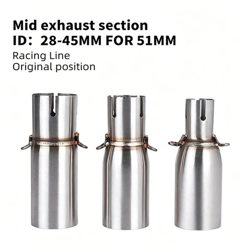 Motorcycle exhaust link pipe - link,
