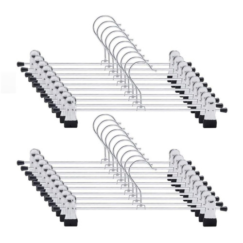 Metal clip hangers 30cm coat - metal,
