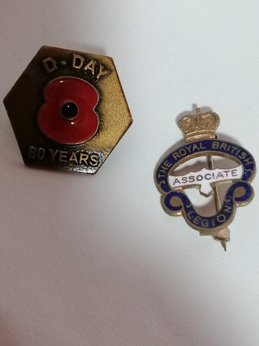 British legion pin badges - pin,