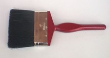 Paint Brush 4” Pure Bristle 20mm thick Red Handle see details