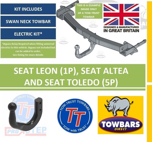 Swan neck towbar for - towbar,